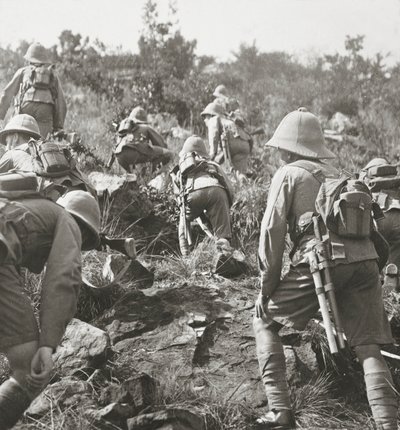 Scouts feeling their way through the forests of East Africa by English Photographer